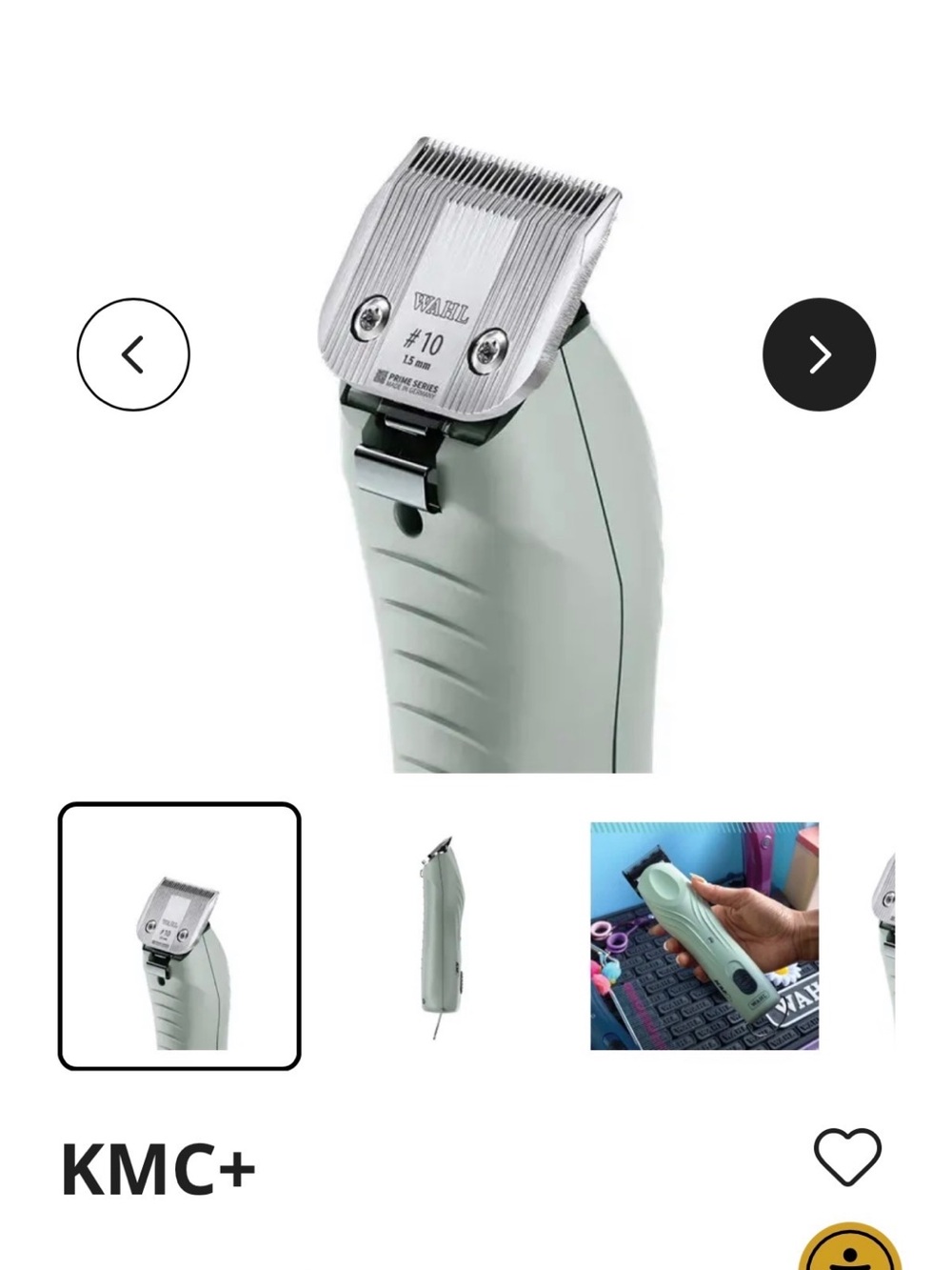 Wahl Professionnel  Clipper in Light Sage Green and Silver